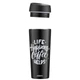 Термокружка Ardesto Coffee Time "Life happens coffee helps" 450 мл черная (AR2645BC) - изображение 2