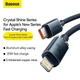 Кабель Baseus Type-C to Lightning Crystal Shine Series CAJY000201 1.2 метра черный - изображение 8