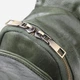Сумка слинг через плечо женская маленькая Vintage leather-22791 Зеленая - изображение 6