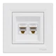Розетка комп'ютерна біла RJ45, 6е UTP, EPH4700121 Schneider Asfora - зображення 1