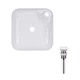 Комплект Qtap Stork: раковина накладная квадратная 430x430x120 мм White + донный клапан PU02 QTAP QT15112194WN47318 - изображение 1