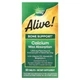 Кальций для костей Nature's Way Alive! "Calcium Max Absorption" с витамином D3, К2 и магнием, 1300 мг (60 таблеток) - изображение 1
