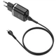 Адаптер сетевой HOCO Micro USB cable Special N3 1USB 18W 3A черный комплект - изображение 2
