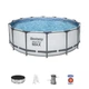 Круглый каркасный бассейн Bestway 5612X (427х122 см) с картриджным фильтром, тентом и лестницей - изображение 1