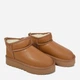 Женские угги низкие кожаные с мехом Allshoes 187713 39 Коричневые (ROZ6501055073) - изображение 2
