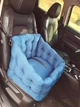 Автокресло сумка-переноска автогамак лежак для собак животных автомобильная переноска съемные ремни 50 х 45 см Синий - изображение 9