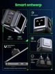 Зарядное устройство UGREEN CD361 Nexode RG 65W Robot Design 3-Port GaN Fast Charger QC4.0 PPS для MacBook Pro/Air, iPad, iPhone 16 15 14 13 Pro Max, Galaxy S24 Ultra, Dell XPS Black (25685) - изображение 8