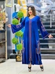 Жіночий велюровий халат із жарптицею Ahmet Mode 52 (46) Блакитний - зображення 1