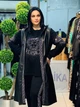 Жіночий спортивний костюм трійка: спортивний костюм зі стразами + кардиган із еко-шкіри VEDIKA VER, Туреччина 42 Чорний - зображення 5