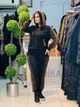 Женский спортивный костюм со стразами VEDIKA FASHION, Турция 50 Черный с золотистым - изображение 6