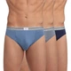 Трусы классические DIM D09B8x3 5р 3 шт bleu j/gris s/bleu d - изображение 2