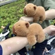 Капібара м'яка іграшка-браслет на руку антистрес сквишмеллоу подарунок capybara тренд тиктока 2025 Бежевий - зображення 7
