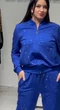 Женский спортивный, нарядный, прогулочный костюм в стразах VEDIKA SHINE, Турция 56 синий электрик - изображение 7