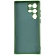 Чехол TPU GETMAN Liquid Silk Full Camera для Samsung Galaxy S23 Ultra Зеленый / Dark green - изображение 2