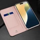 Чехол-книжка Dux Ducis с карманом для визиток для Apple iPhone 16 Pro (6.3") Rose Gold Без бренда - изображение 5