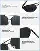 Сонцезахисні Окуляри Xiaomi MiJia Luke Aviator Polarized Sunglasses Черный (BHR6252CN) - зображення 8