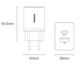 Сетевое зарядное устройство Baseus Compact Quick Charger 20W два порти USB-A USB Type-C EU Быстрая зарядка Power Delivery 3.0 Quick Charge 3.0 Black CCXJ-B01 - изображение 12