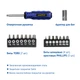 Набор инструментов GoodYear 1/2'', 1/4'', 55 предметов (GY002055) - изображение 4