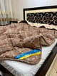 Зимнее Одеяло Холофайбер Полуторное 155 х 210 Коричневое логотип - изображение 3