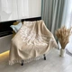 Плед SoundSleep Wings бавовняний 140х200 см бежевий (653590756118) - зображення 5