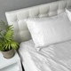 Комплект постільної білизни SoundSleep Stripe Sence сатин-страйп Полуторний 160х215 см білий (94282078) - зображення 1