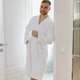 Халат SoundSleep Crystal Кимоно Отельный махровый унисекс S-M белый (93936934) - изображение 1