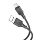 Кабель HOCO X101 Assistant silicone charging data cable Type-C Black (6942007604079) - зображення 3