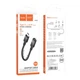 USB кабель HOCO U107 Type-C (Male) to Type-C (Female) 3A 1.2m, Black - зображення 5