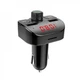 Автомобильный FM-модулятор MP3 в прикуриватель Earldom ET-M43 2xUSB+1xMicro-SD 2.4A с LED-дисплеем Черный - изображение 1