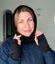 Теплий капор капюшон на голову Тедді комплект з мітенками чорний - зображення 1