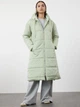 Куртка демисезонная длинная с капюшоном женская Trendyol TWOAW24MO00136 S Мятная (8683050044952) - изображение 1