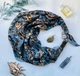Дизайнерська хустка "Синій океан любові" від бренда My Scarf, подарунок жінці - изображение 1