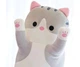 Мягкая игрушка подушка обнимашка "Кот-Батон" 110см Серый - изображение 3