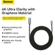Кабель Baseus WKGQ010001 High Definition Series Type-C to HDMI 4K 1m. Черно-Серый - изображение 4