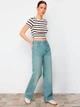 Джинсы Baggy женские Trendyol TWOSS23JE00166 34 Синие (8683048586198) - изображение 5