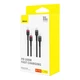 Кабель 2 шт Type-C на Type-C Baseus Cafule Fast Charging Data Cable (1m, 100W, 5A, 480 Mbps). Black - изображение 10