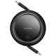 USB кабель рулетка Type-C на Type-C Baseus Free2Draw Mini Retractable Charging Cable (1m, 100W). Black - изображение 4