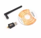 Двохдіапазонний зовнішній USB Wi-Fi адаптер 600Mbps AC600 2.4/5GHz Wifi із знімною антеною - зображення 3