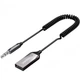 Bluetooth аудіо адаптер UGREEN CM309 Car Receiver Aux with Mic Space Gray (70601) - зображення 2