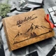 Деревянный альбом для фотографий 10*15 "Our adventure starts here" | оригинальный фотоальбом на подарок другу - изображение 1