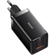 Сетевое зарядное устройство Baseus GaN5 Pro Fast Charger 2C+U 65W + Cable USB-C Black (CCGP120201) [98870] - изображение 2
