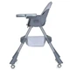 Стільчик для годування M 5722 Gray до 20 кг, сірий тарілка з термоложкою MGZ-0100 - зображення 5