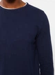 Мужской свитер LC Waikikiki с белой вставкой на воротнике XXL Темно-синий (LCWKnitwear-8613) - изображение 2
