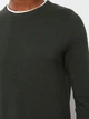 Чоловічий светр LC Waikikiki з білою вставкою на комірі XL Хакі (LCWKnitwear-8614) - зображення 2