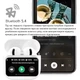 Бездротові Навушники Вакуумні A11 Pro TWS Bluetooth 5.4 Сенсорні Android IOS Mac OS Windows White - зображення 3