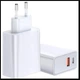 Мережевий зарядний пристрій AVATech USB Type-A Type-C PD3.0 White (9869201152748) - изображение 2