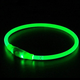Светящийся LED ошейник для собак влагостойкий с USB зарядкой (38см) Зеленый - изображение 1