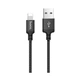 Зарядний кабель HOCO X14 USB to iP 2A, 100cm, nylon, aluminum connectors, Black - зображення 1