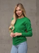 Свитшот на флисе женский ISSA PLUS 14892 S Зеленый (issa2007682647057) - изображение 3