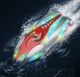 Детский мини-катер Otters с дистанционным управлением высокоскоростной трюковой с подсветкой красный - изображение 3